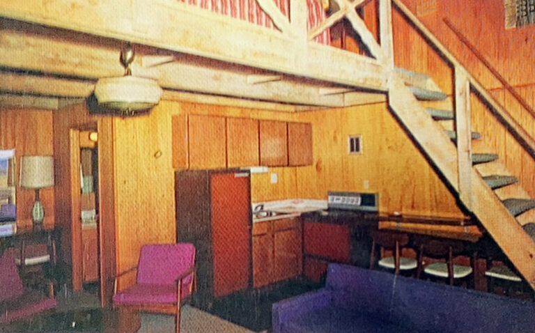 Original Tidal House chalet interior