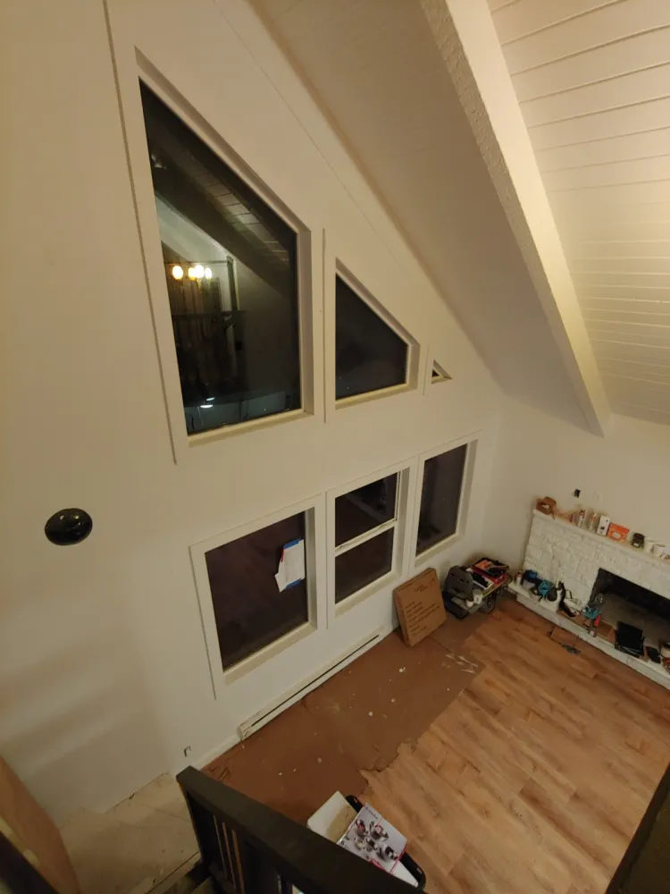 Unit 4’s living room taking shape during renovation
