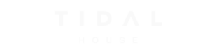 Tidal House Logo White Transparent - 400x100